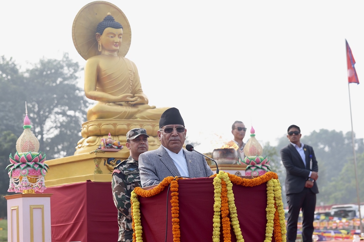 विश्वशान्ति आजको आवश्यकता हाे, यो सन्देश विश्वभर फैलाउन सफल भएका छाैं : प्रधानमन्त्री दाहाल